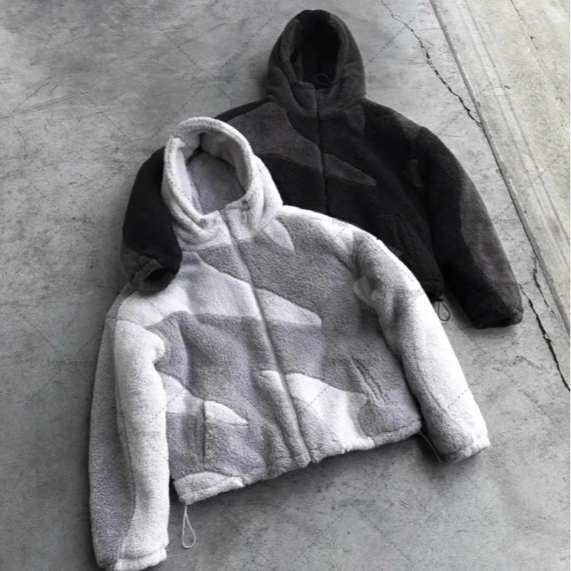Männer Frauen Herbst Winter Warm Halten Mantel Stil Trend Streetwear Modische Personalisierte Splice Casual Strickjacke Zipper Jacken Y2K