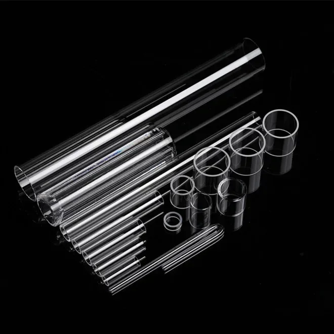 Polished Heat Resistance Fused Silica Quartz Glass Tubes  (welcome customized)