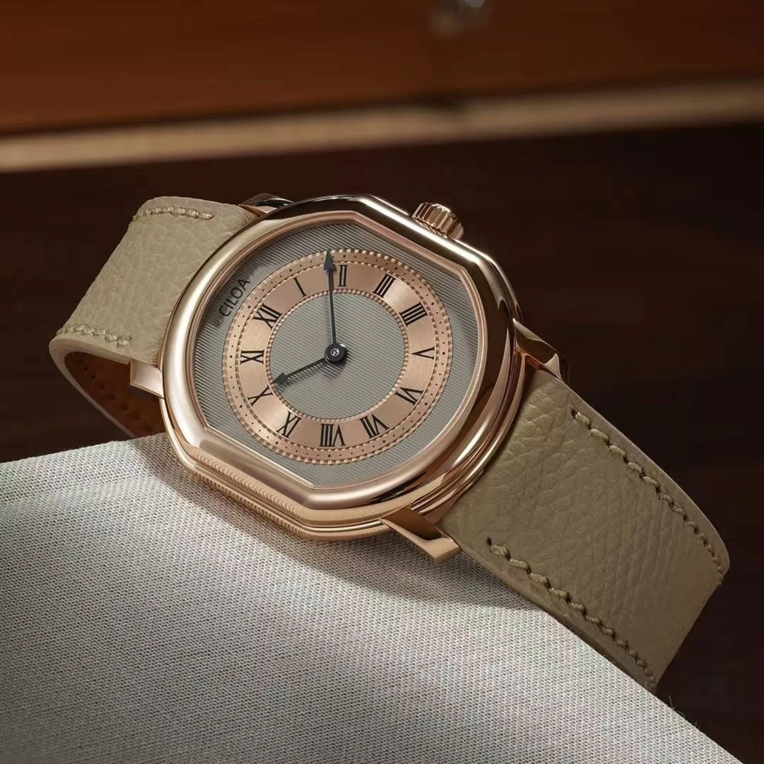 

CILOA Retro Gold Men's Business Fashion 2025 New Style Brand Authentic High-Quality Waterproof Christmas Gift Quartz Watch