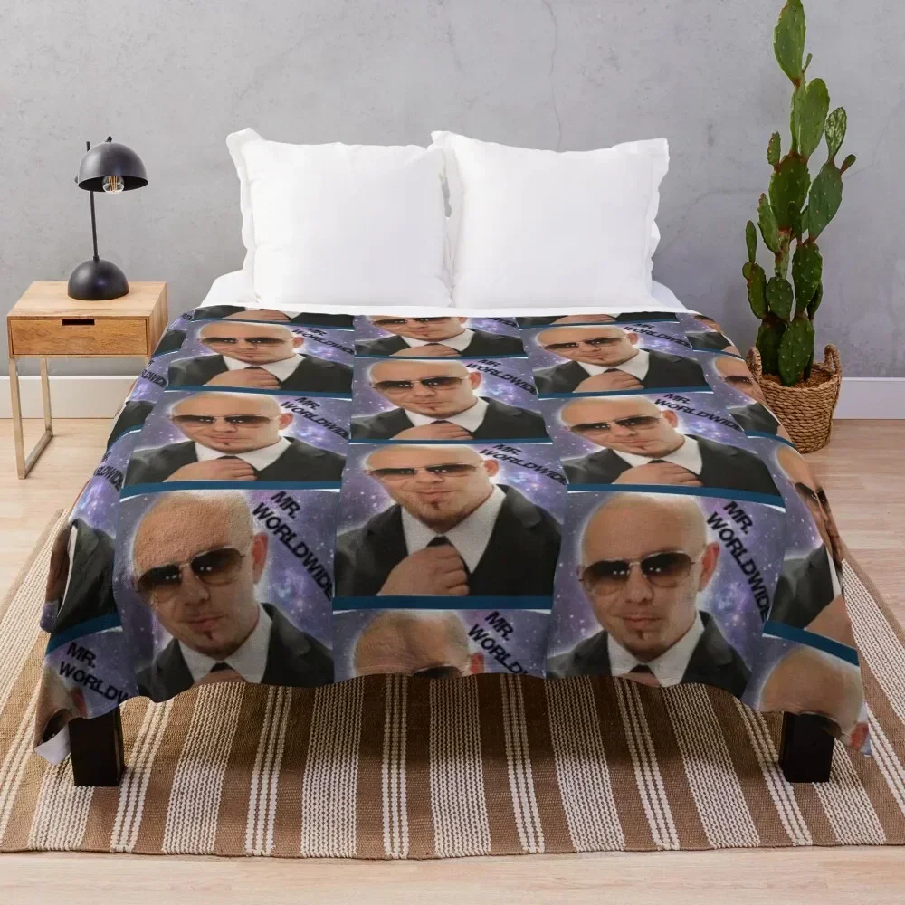

Mr Worldwide Throw Blanket Soft Plush Blanket as Housewarming Gift