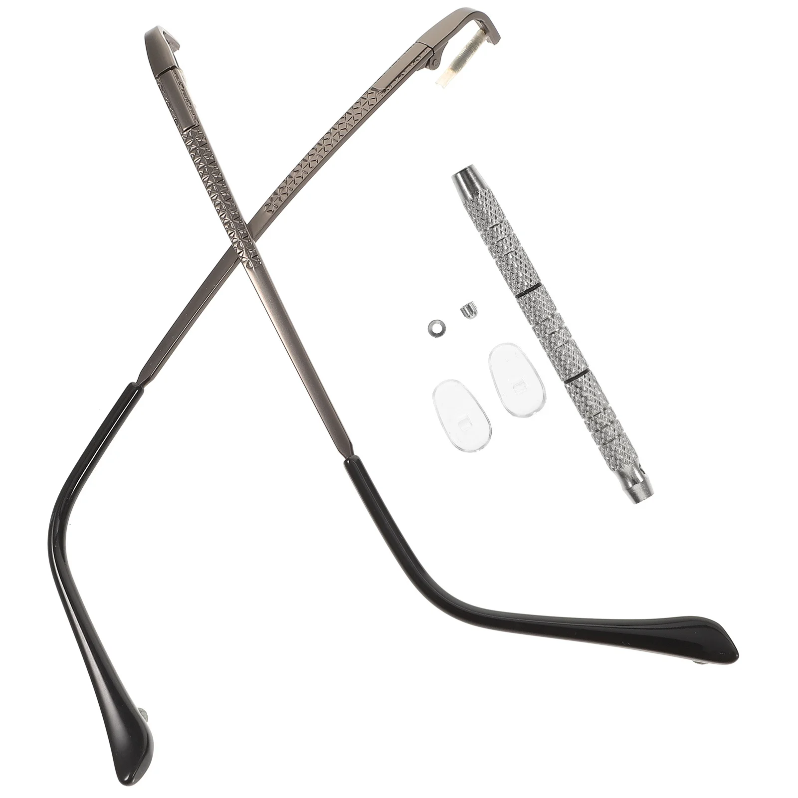 

1Set Eyeglass Repair Kit with Temple Arms Nose Pads Screws Washer Tools for Sunglasses Glasses Adjustment