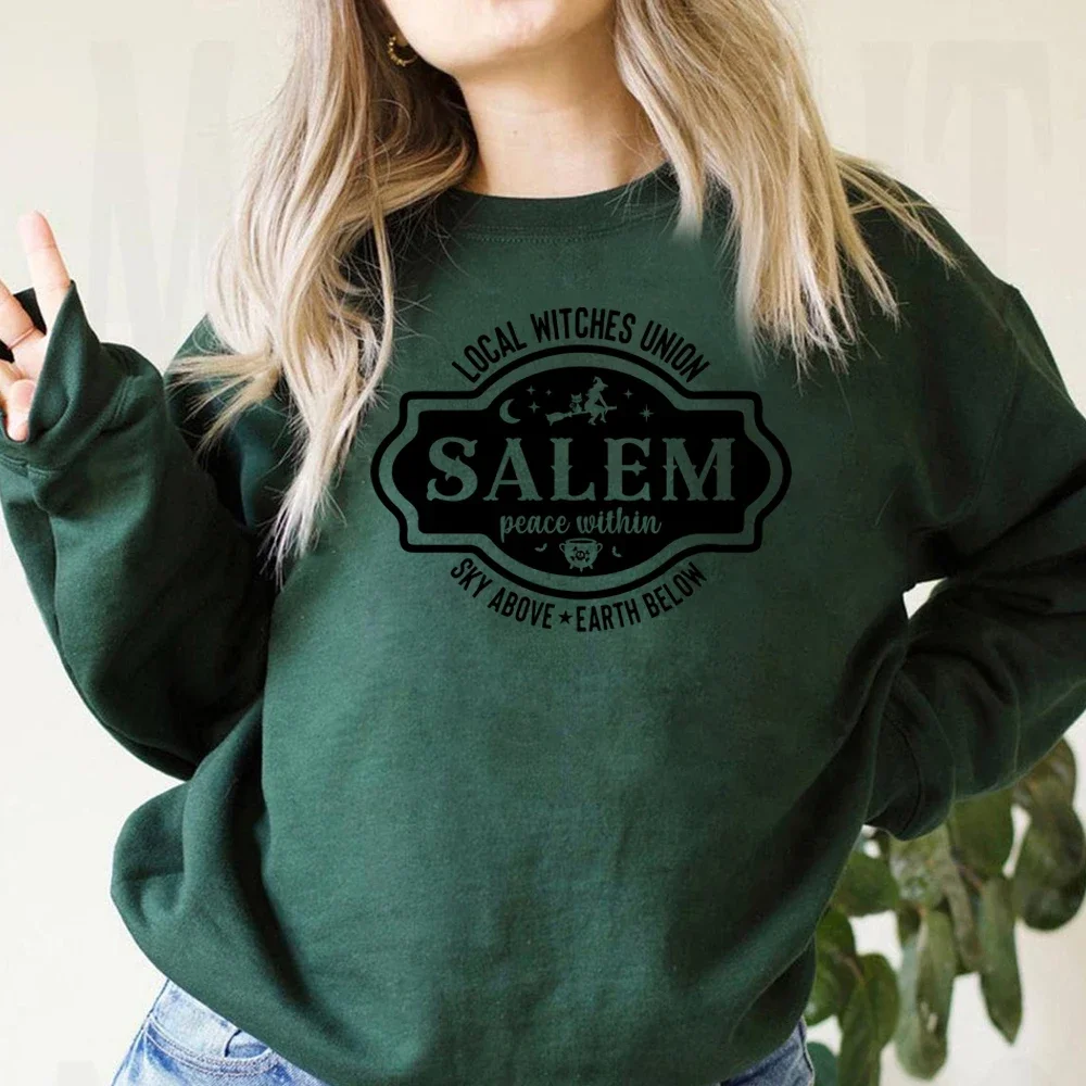 Local Witches Union Salem Sweatshirt Halloween Crewneck Sweatshirt Sanderson Sister Brewing Co Hoodie Local Witches Sweatshirts