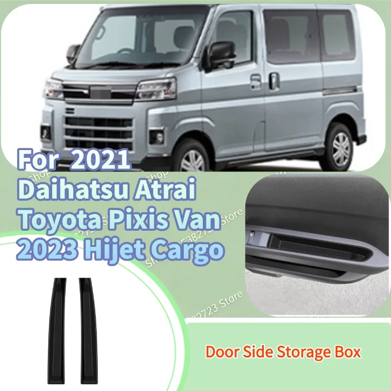 Caja de almacenamiento lateral para puerta, accesorios de modificación interior para coche, para Daihatsu Atrai Hijet Cargo Toyota Pixis Van 2021