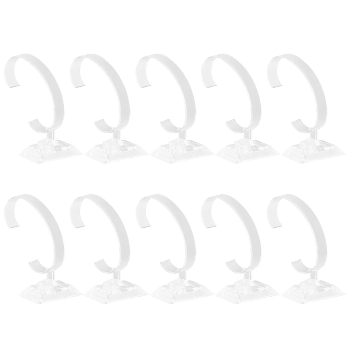 

10 Pcs Wrist Watch Holder Stand Display Bracket Shelves Bracelet Acrylic Watches