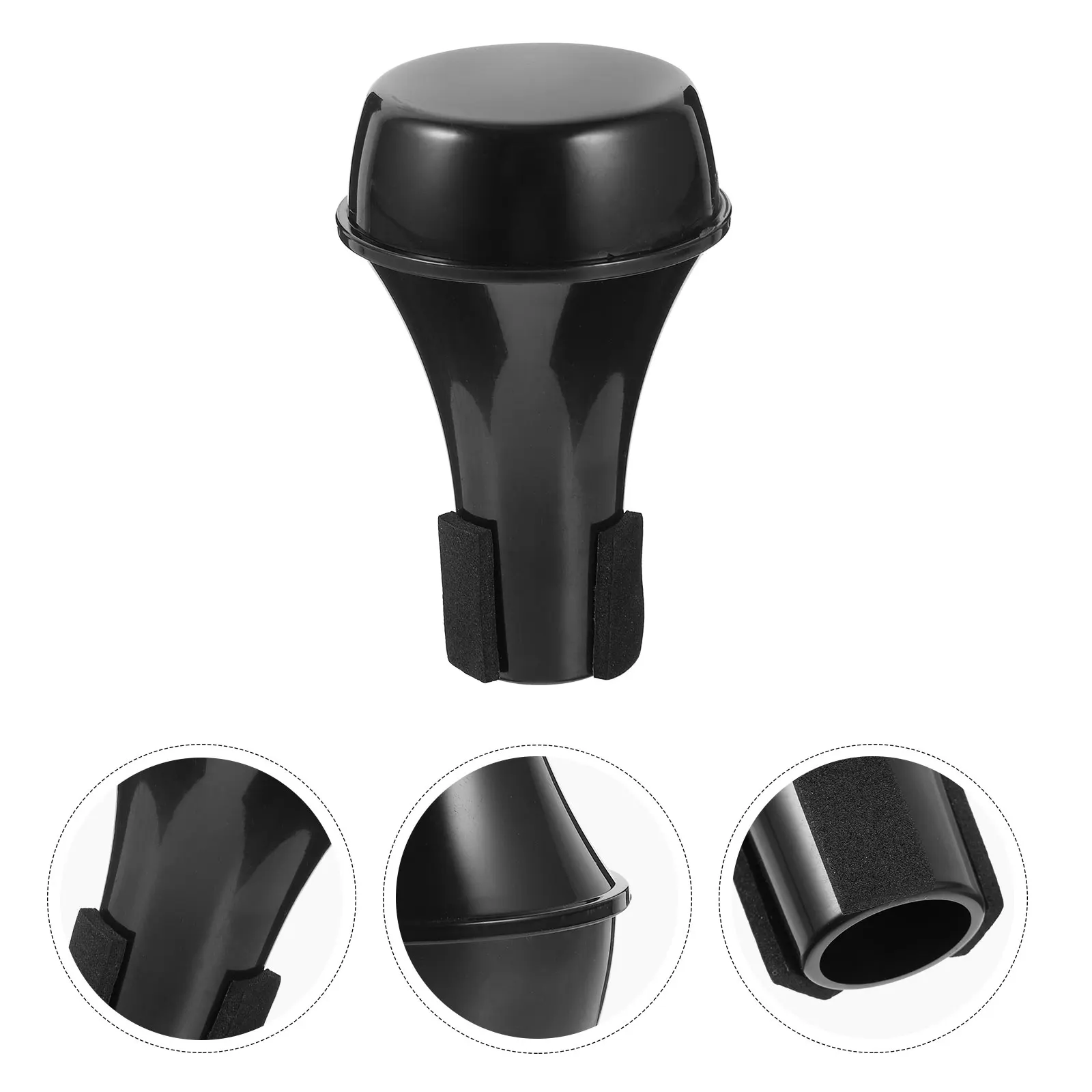 

Mini Weak Speaker Trumpet Practice Mute Straight Beginner Mutes Black Plastic for