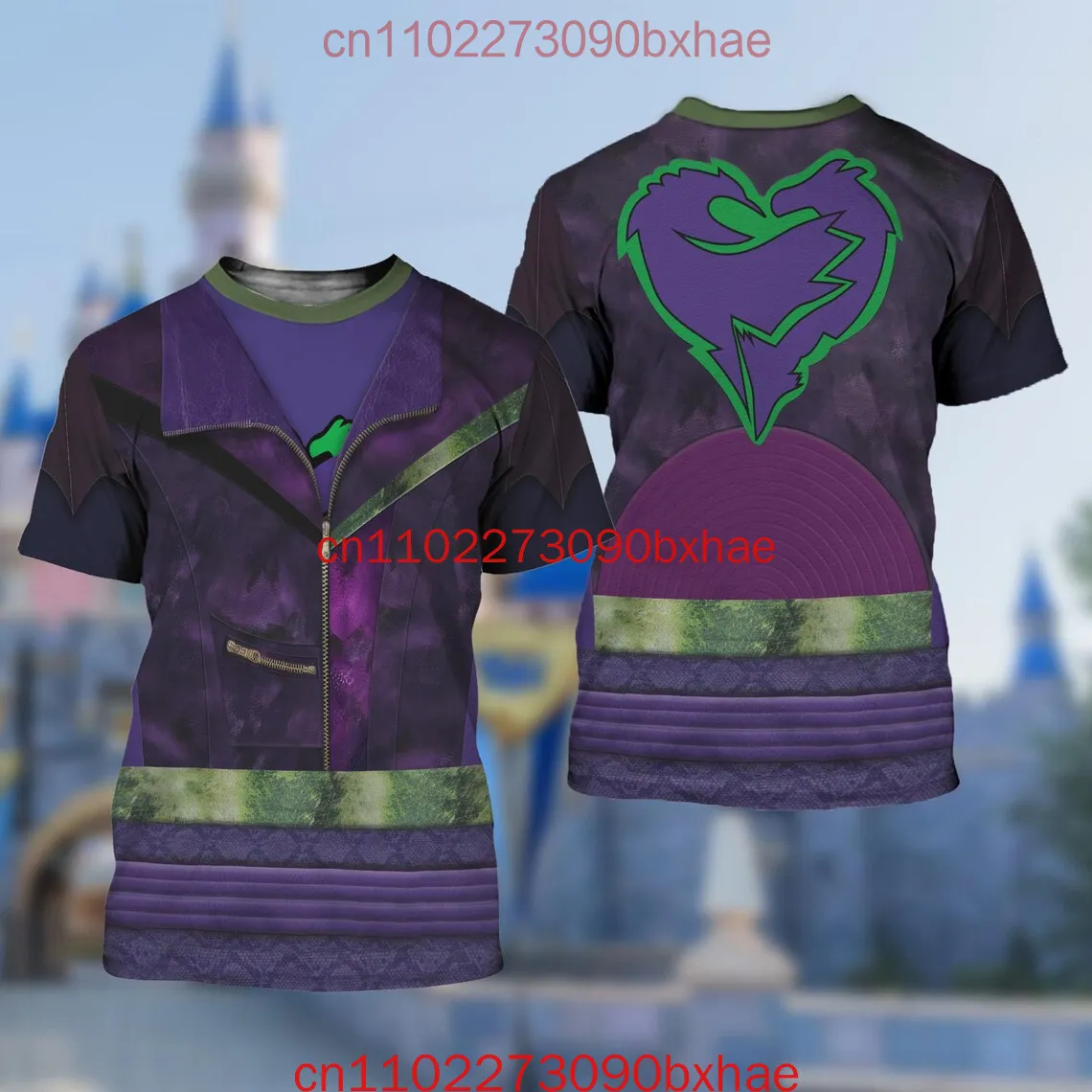 ディズニー ディセンダント コスチューム Tシャツ 3D プリント ハデス ディセンダント コスプレ衣装 メンズ レディース キッズ Tシャツ