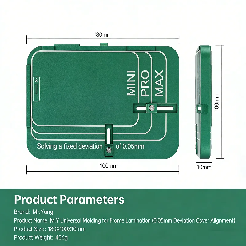 

Универсальная форма MY Frame, точный инструмент для выравнивания отклонения 005 мм для бесшовного экрана в сборе iPhone серии от 12 до 17