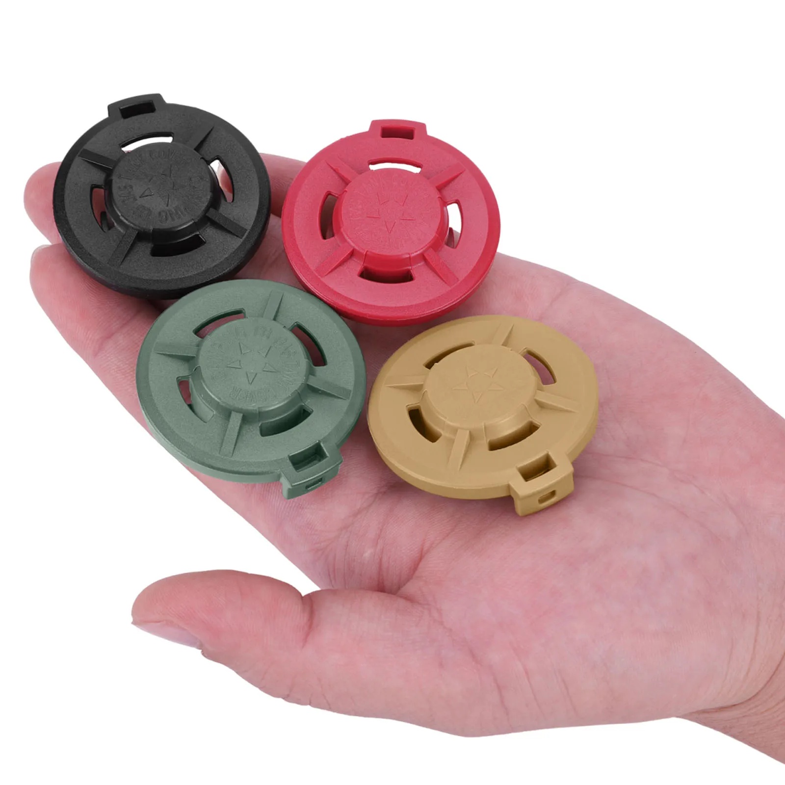 4-Pack Butane Gas Canister Caps with Inflator Nozzle Gas Fuel Canister Caps -Proof for CB-Type Cassette Tanks Hiking Camping