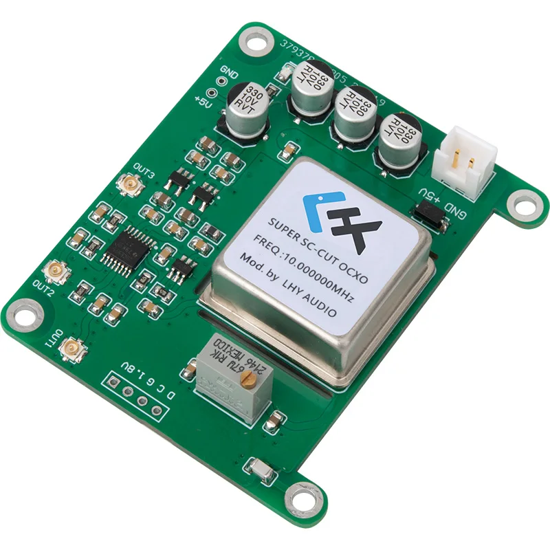 LHY AUDIO Raspberry Pi 4B Upgraded and Modified OCXO Ultra Low Phase Noise Thermostatic Crystal Oscillator Clock Board