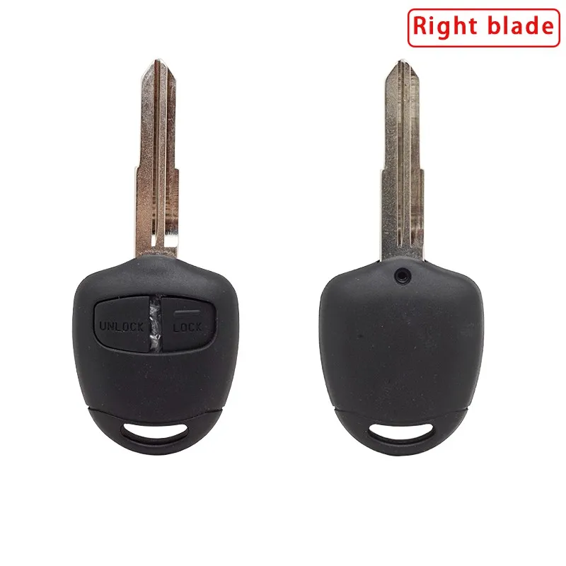 Xinyuexin Car Remote Key Shell Case Voor Mitsubishi Lancer Ex Evolution Grandis Outlander Rechts/Links Blade Optionele 2 Knoppen