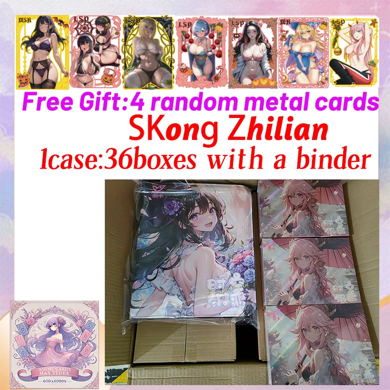 Newest SKong Zhilian Goddess Collection Card Hobby Collectible Waifu Card Game Doujin CCG Booste Box Toy Gifts