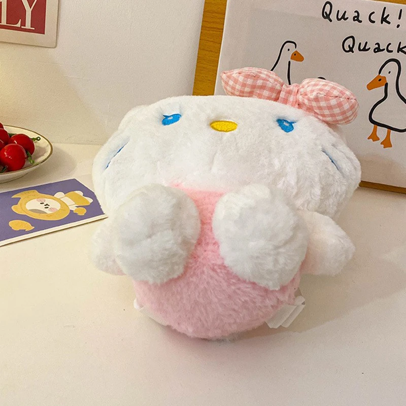 Sanrio mignon Hello Kitty sac à dos dessin animé en peluche poupée Kawaii petit sac femmes fille enfants 25 cm Mini sac à dos cadeaux d'anniversaire