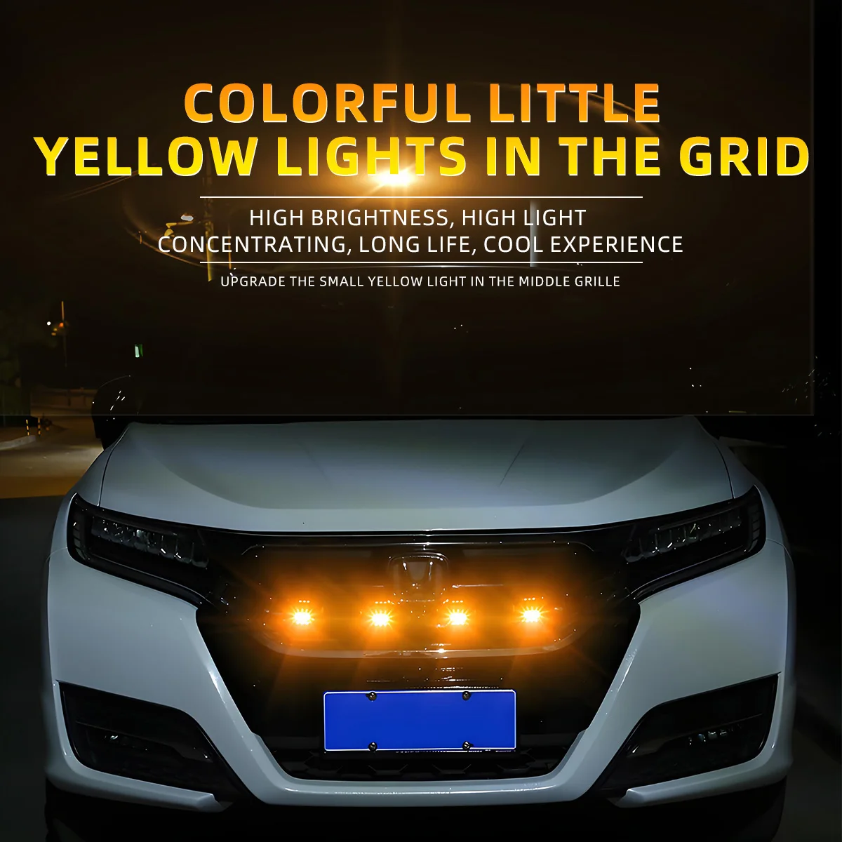 

4 IN 1 Colorful Little Light In The Grid For Car APP Control Decorative Light IP68 Waterproof High Brightness Atmosphere Light