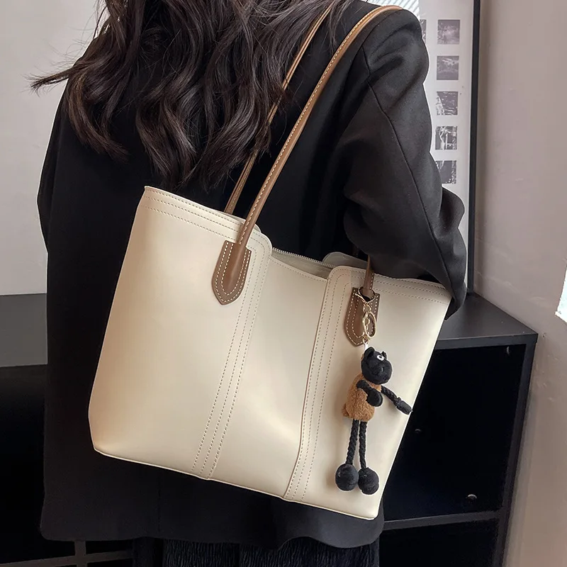 Women New Messenger Handbag Ladies PU Travel Large Capacity Commuting Tote Bags Travel Messenger Sling Shoulder Bag Hand Bolso