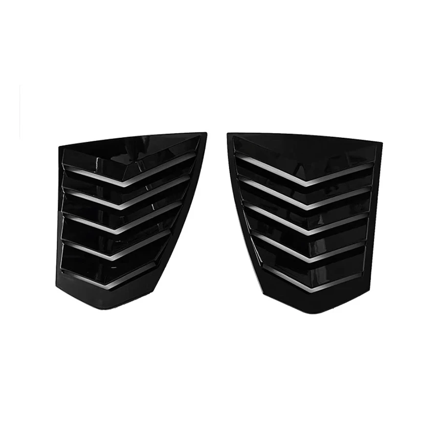 For BMW 3 series G20 G28 2023+ Bright Black Blinds Car Rear Window Louvers Car Rear Window Blinds Side Glossy Black Tuyere