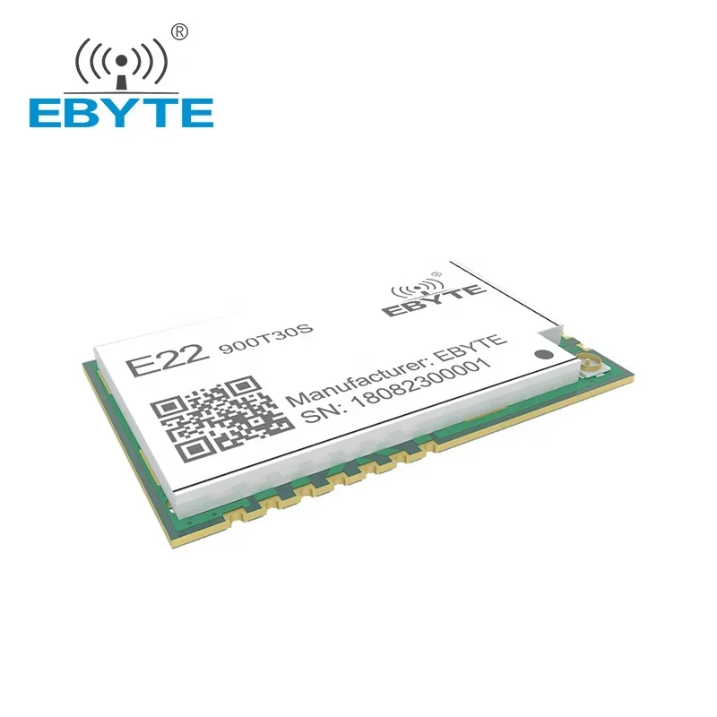 LoRa 868MHz 915MHz 1W Wireless Transmitter and Receiver RF Module UART 30dBm 10km Long Range SMD EBYTE E22-900T30S