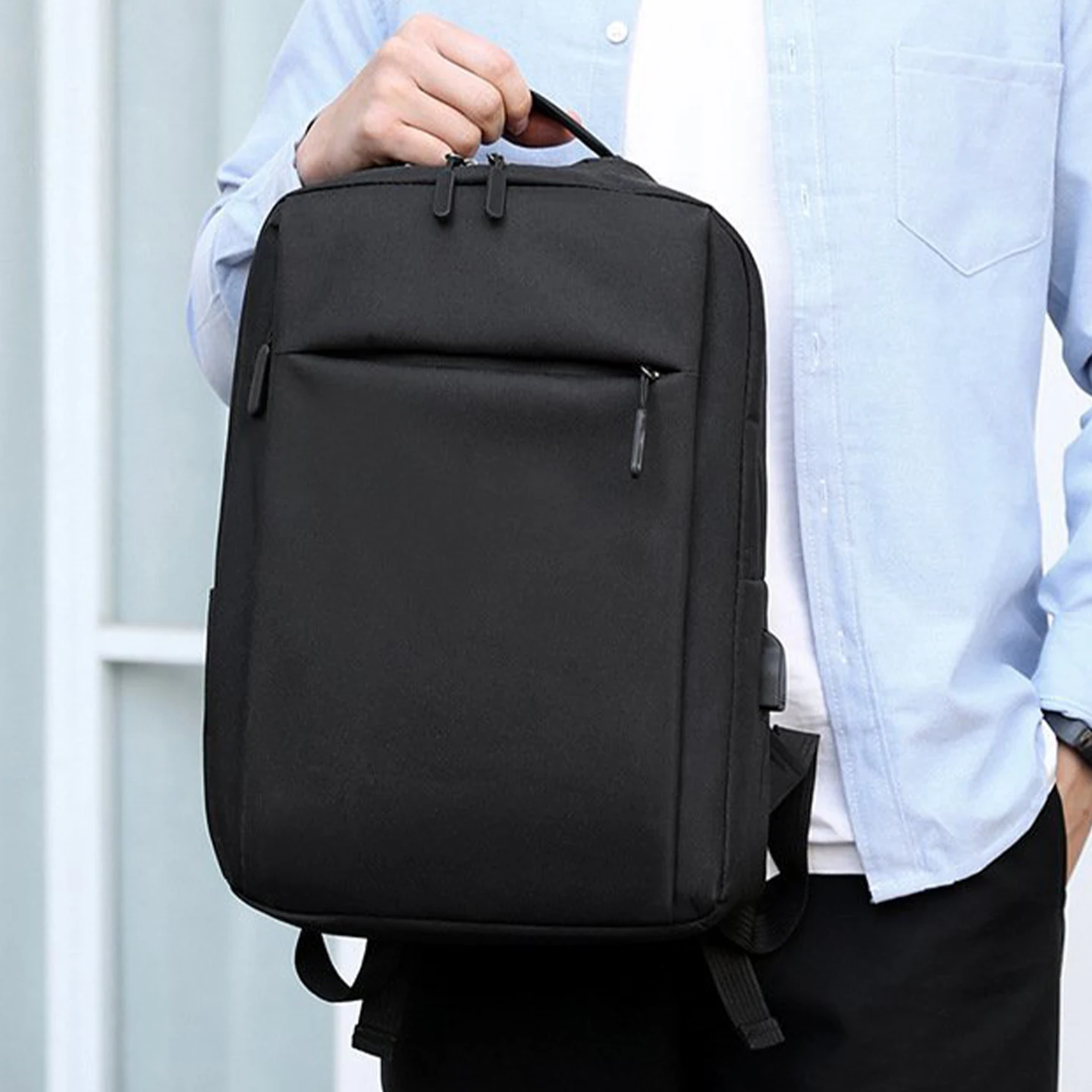 

2026 New Men's Business Travel Backpack Waterproof 15-Inch Laptop Bag High-End Double Shoulder Bag for Out-of-town Trips