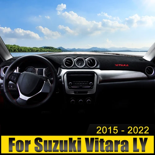 Imagen 1 del producto Cubierta para salpicadero de coche, alfombrilla para evitar luz, parasol, alfombra Anti-UV para Suzuki Vitara LY 2015 2016 2017 2018 2019 2020 2021 2022