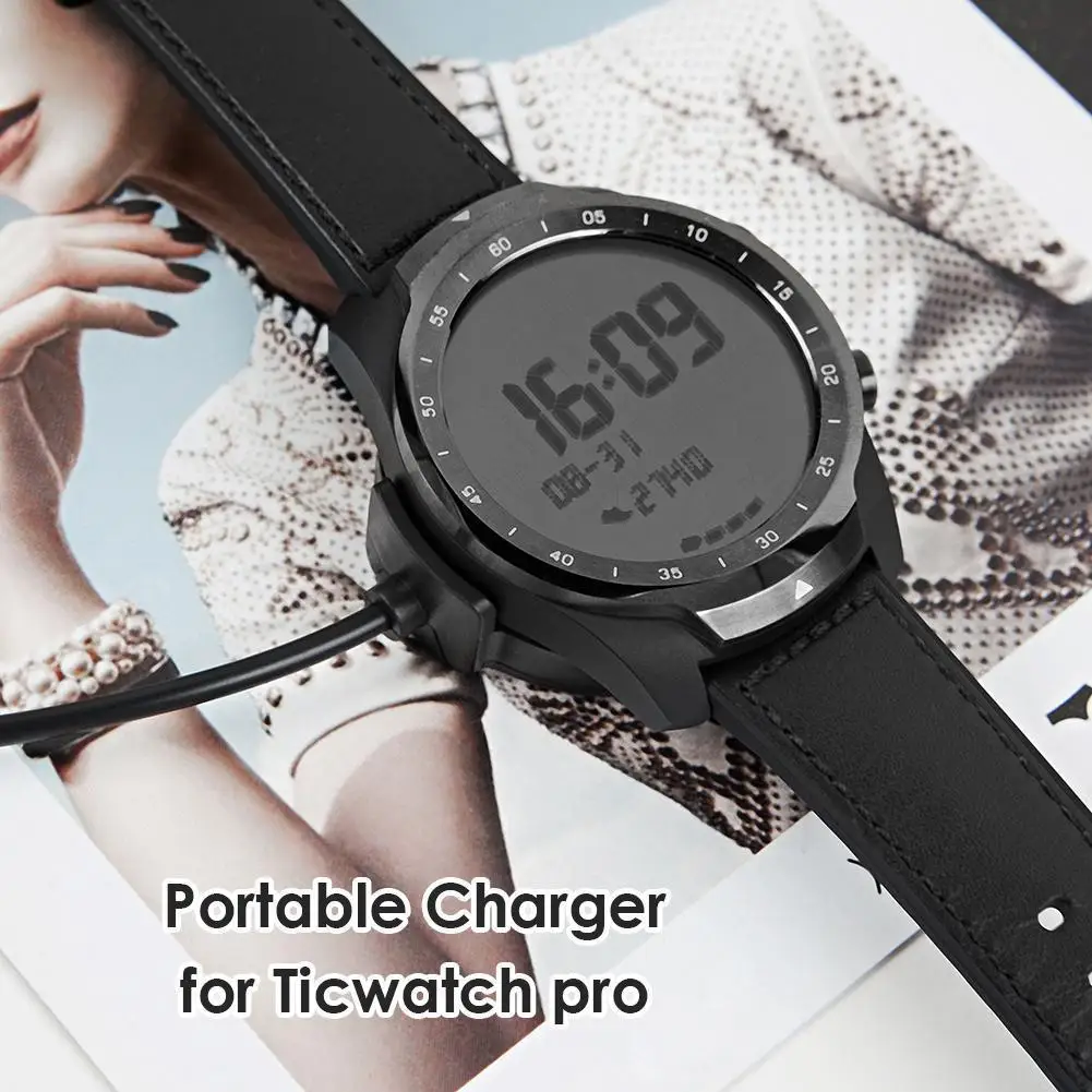 For Ticwatch Pro 2020/Ticwatch Pro Smart Watch USB Charging Cradle Cable Adapter