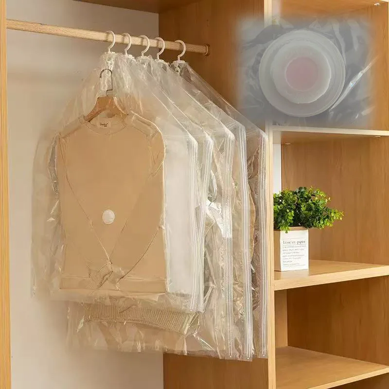 

Wardrobe Storage Bag Pillow Compression Seasonal Clothing Clothes Space Large Vacuum Moisture Reusable Saving Duvet Capacity Air