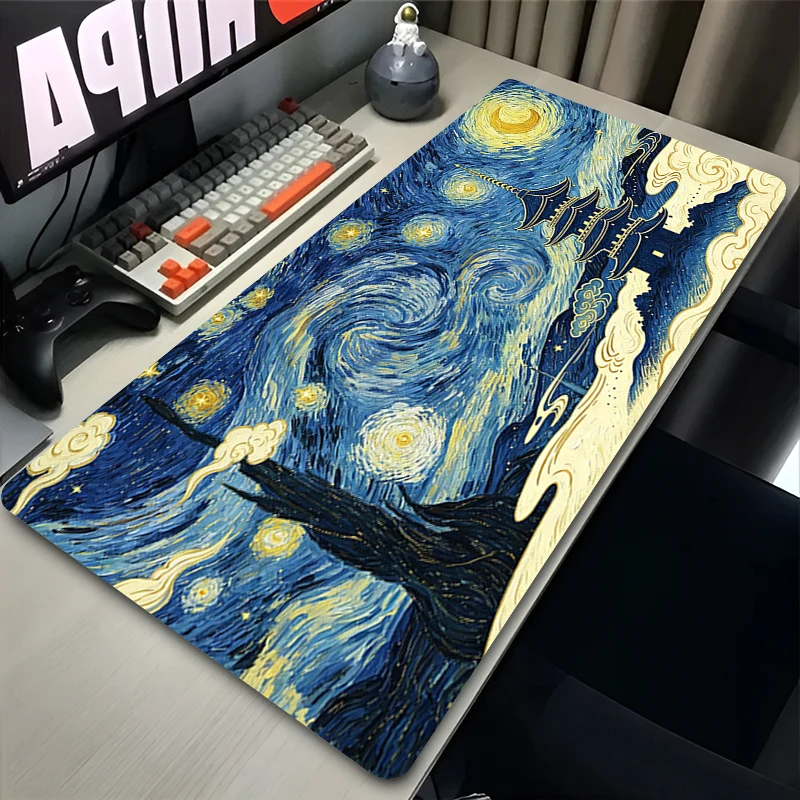 Office Mouse Pad japan style sakura Large Desk Mat E-sports Gamer Mat Computer Keyboard Pad ukiyo e art Mausepad For Best Gift