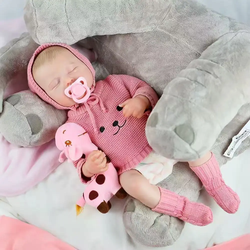 Poupées Reborn réalistes – Poupée bébé garçon de 48 cm avec cheveux, poupées bébé aussi réalistes que la vraie vie avec accessoires, poupées bébé réalistes, poupée bébé garçon, poupées Reborn réalistes pour filles de 3 ans et plus