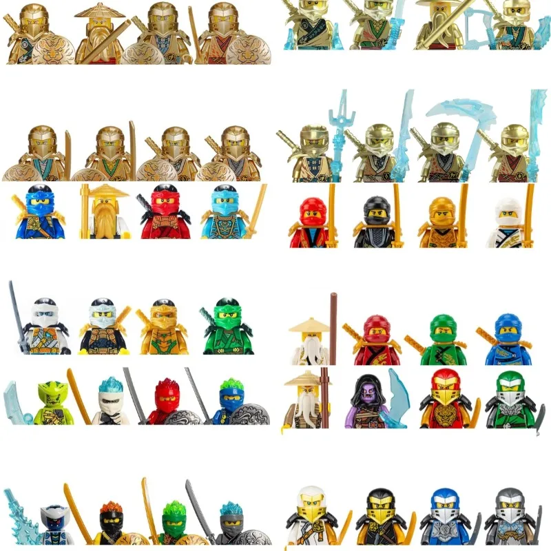2026 Ninja Figures Garmadon Jay Zane Kai Nya Lloyd Samukai Cole Harumi Ultra Violet Pyro Snake Morro For Kids Blocks Ornament