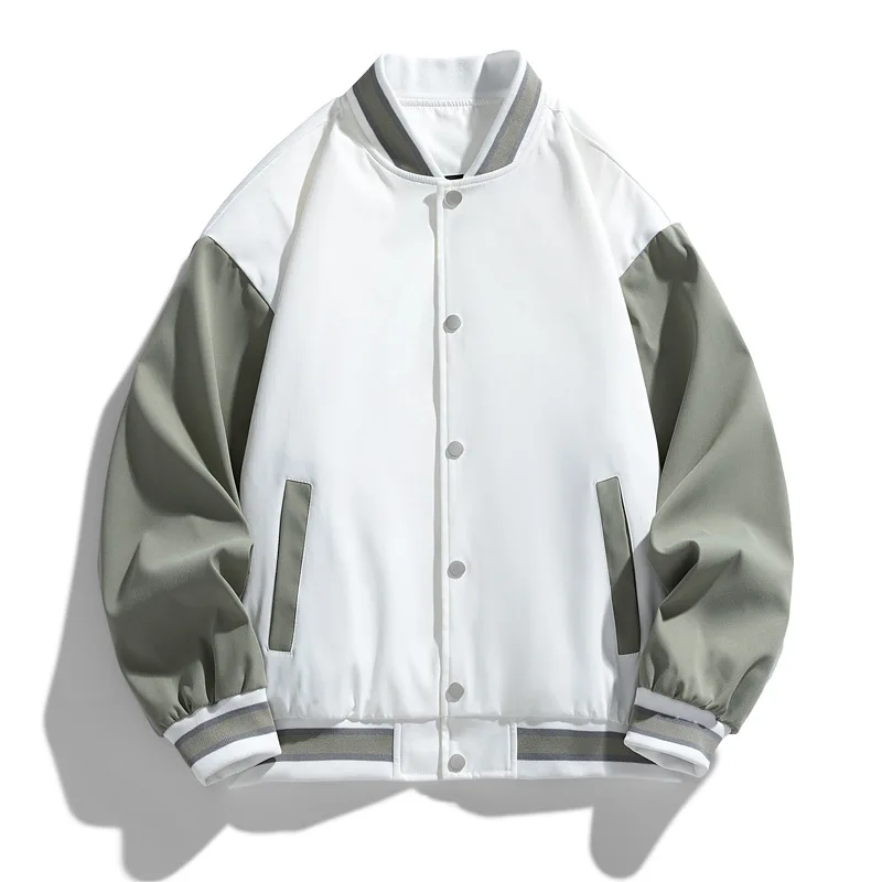 

Fashionable, Stylish, Versatile Multi-color Baseball Jacket for Spring and Autumn, Loose-fitting Casual Men's Coat