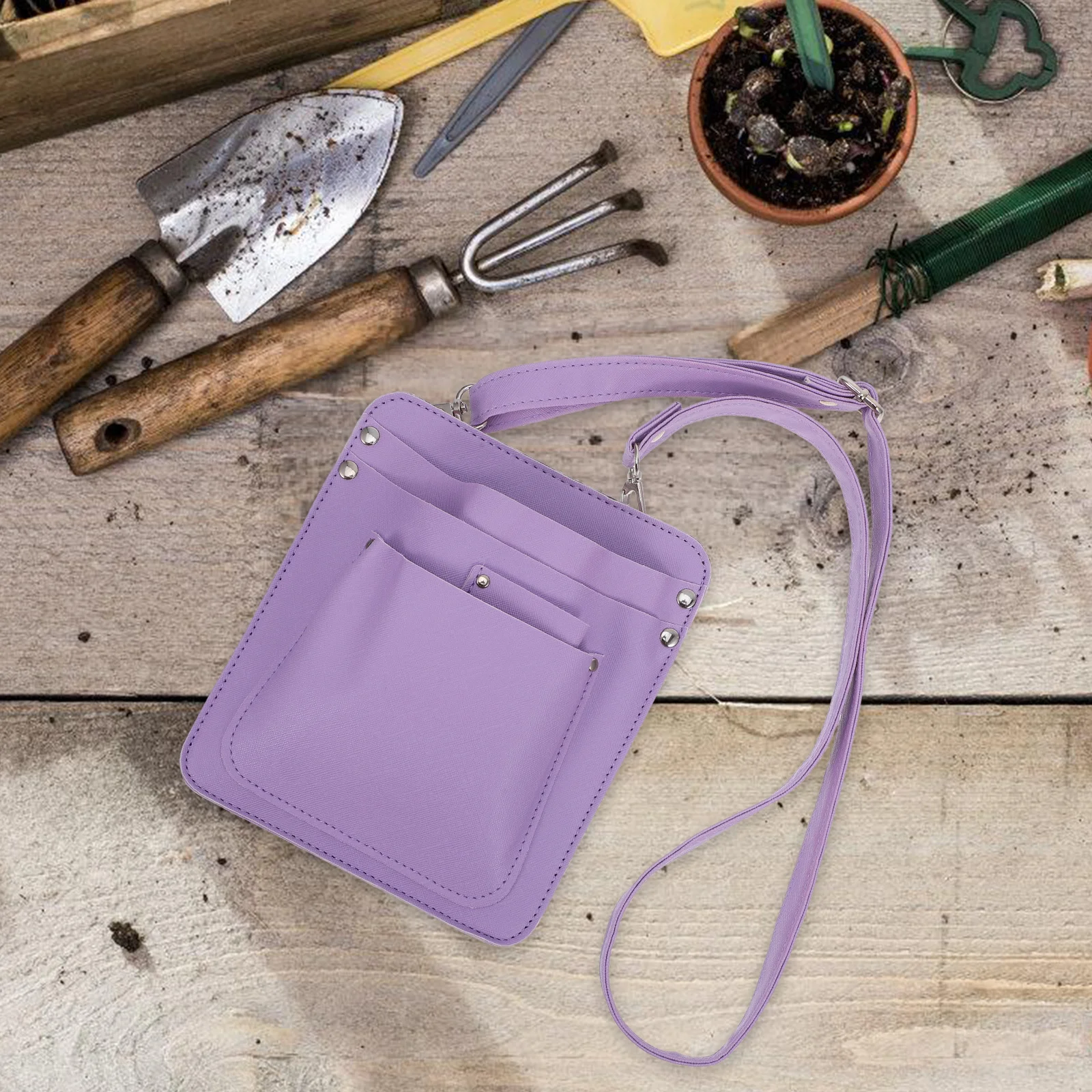 مجموعة أدوات بائع الزهور الأساسية، مقص دقيق، حقيبة الخصر، حقيبة كروس، منظم البستنة، حامل مقصات التقليم #5