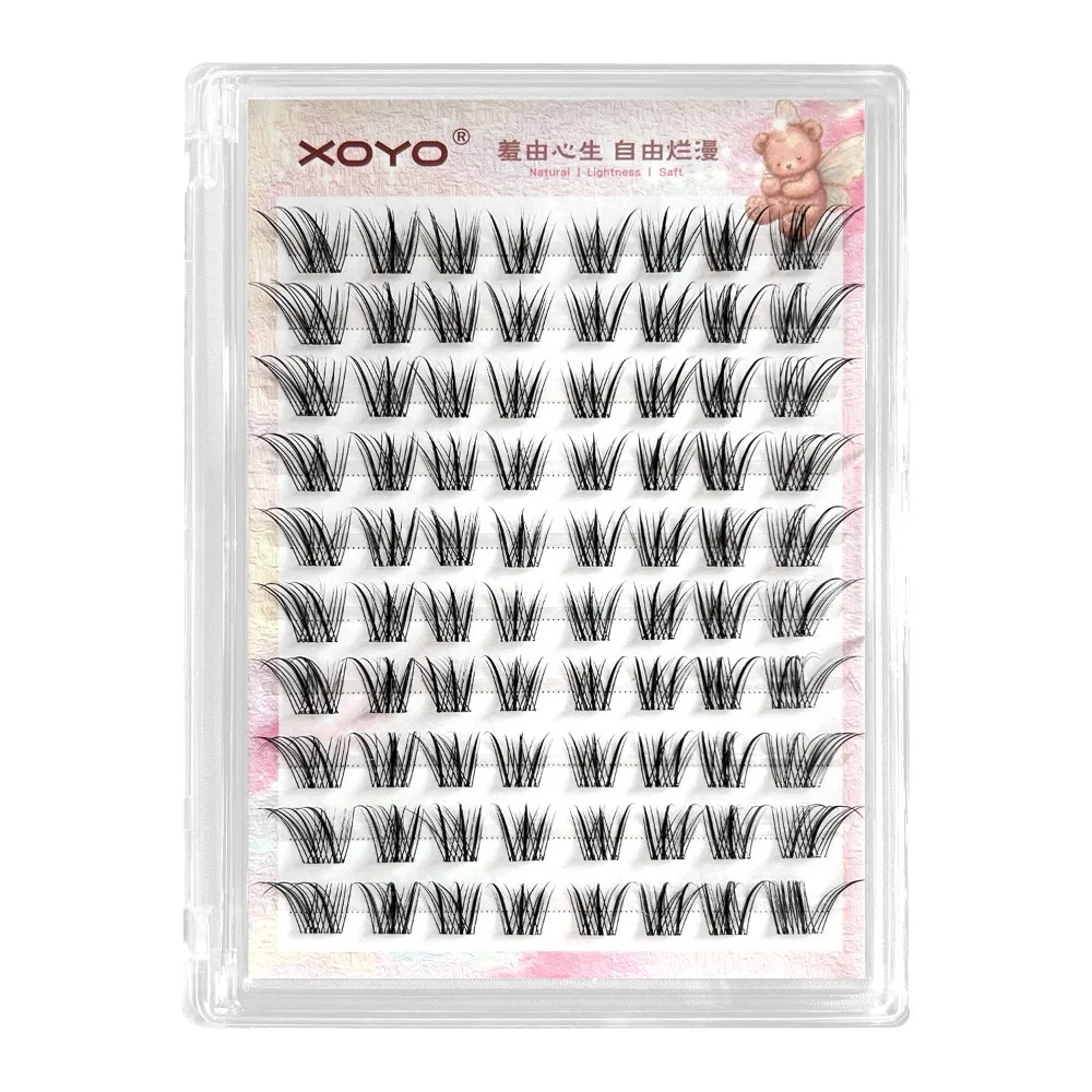 Faux cils entiers, nouveau style chinois, sans cruauté, faits à la main, 3D, effet vison, extension de cils