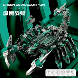 MMZ MODEL Microworld 3D Metal Puzzle Green Devil Scorpion Model Kits Laser Cut Assemble Jigsaw Toys Birthday Gift For Adult Kids