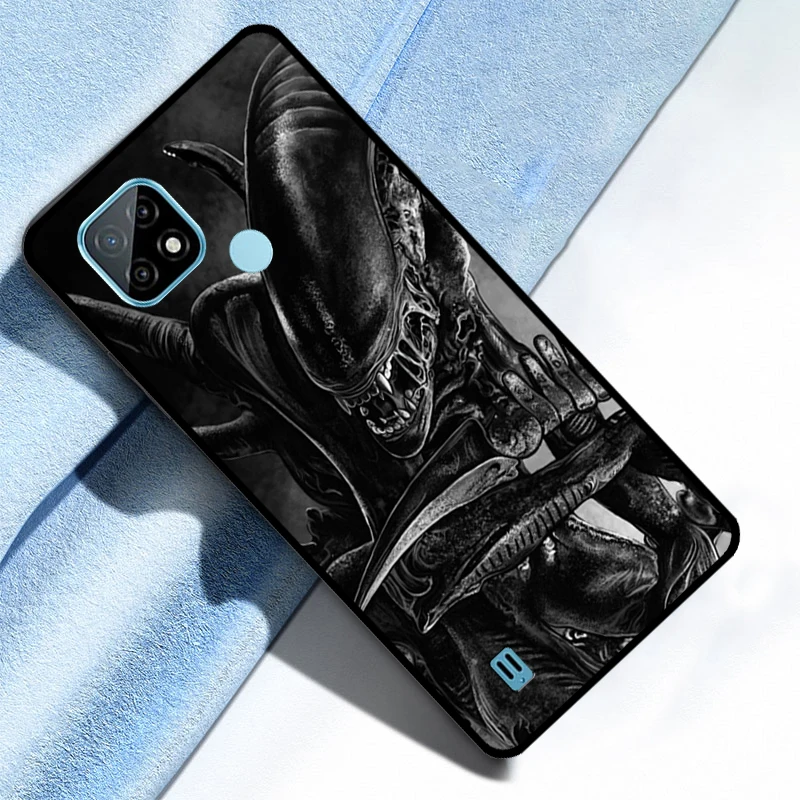 Alien Predator Cover For Realme 7 8 9 Pro 8i 9i C11 C21 C31 C15 C35 C25S C21Y C25Y GT Neo 3 2 2T 3T Case