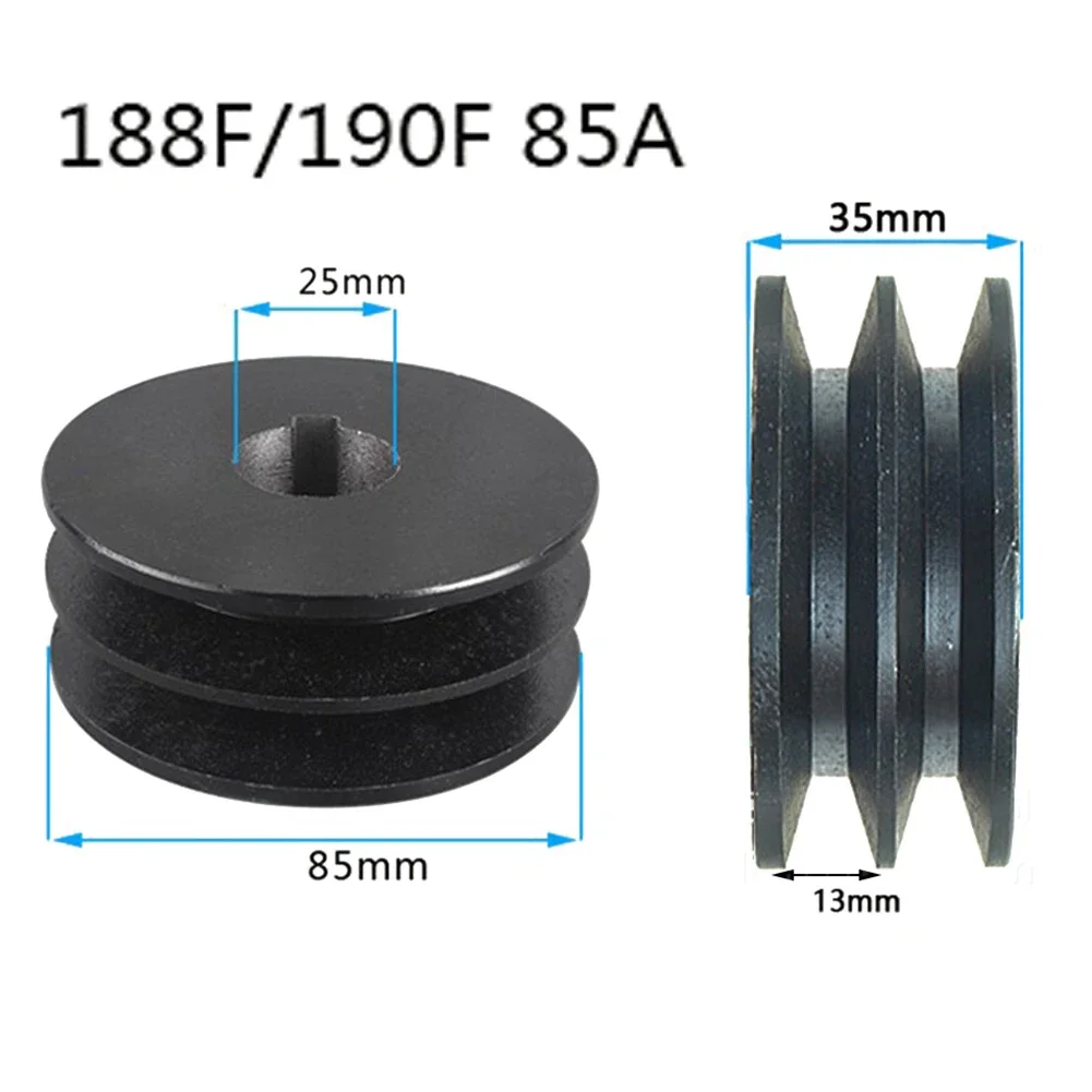 Round Belt Pulley for Diesel Threshing Machines Ensures Efficient Power Transfer with Installation Accessories