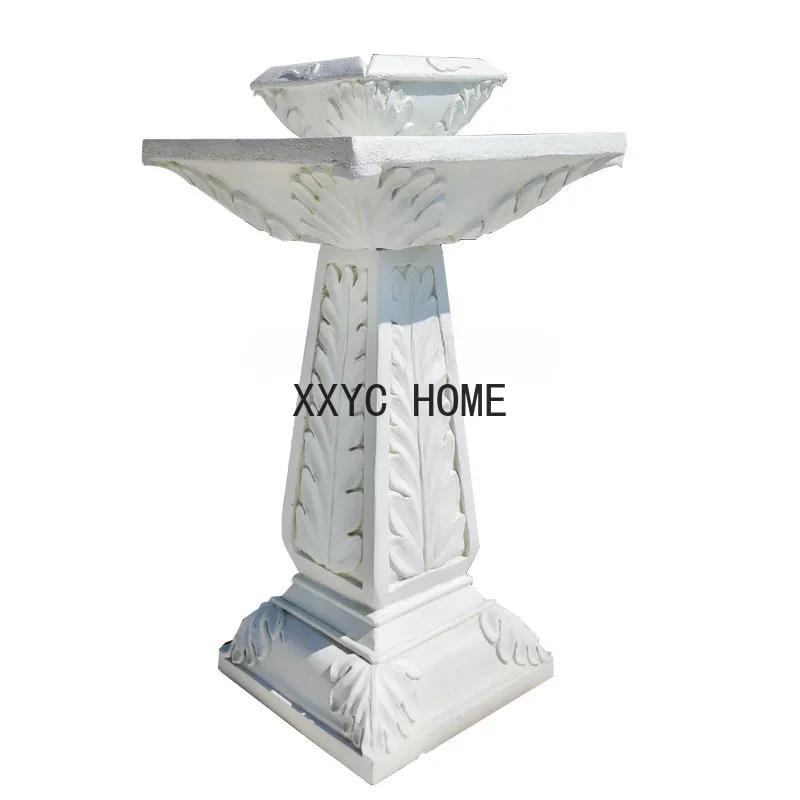 

Solar Fountain European Garden Layout Courtyard Waterscape Outdoor Resin home decoration accessories living room decoration