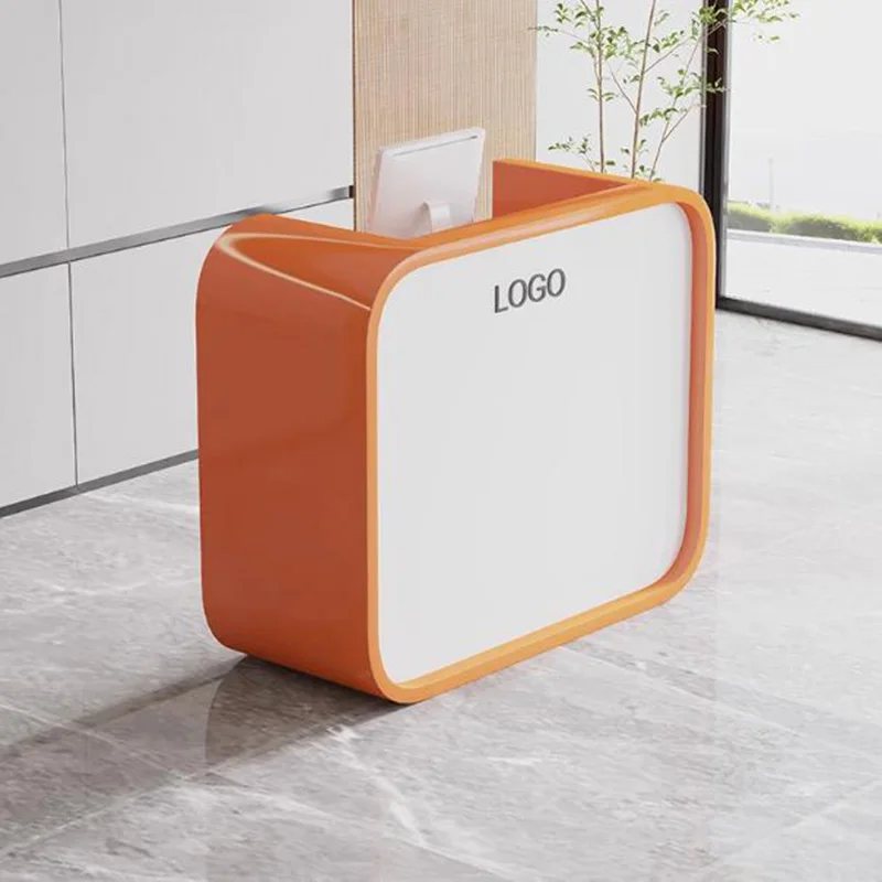 

Маленькие простые стойки регистрации для маникюрного салона красоты, стойки регистрации, уникальный угловой Mostrador De Tienda, коммерческая мебель