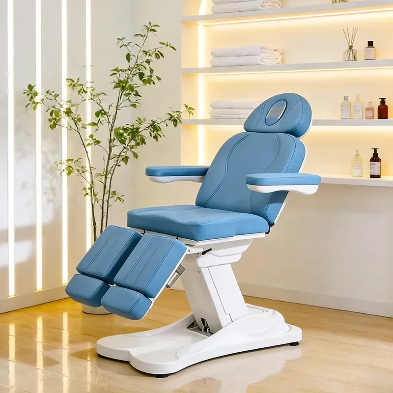 Blue Facial Spa Massage Bed Modern 5 Motor Electric Medical Bed Living Room Furniture