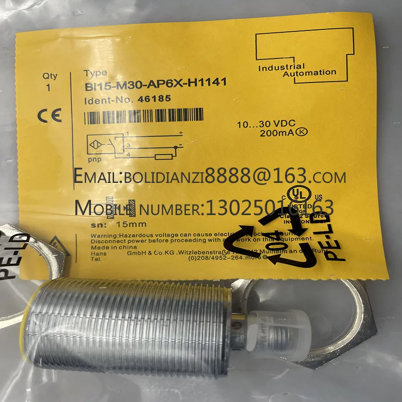 

Совершенно новый оригинальный бесконтактный переключатель BI15-M30-AP6X-H1141 BI15U-M30-AP6X-H1141