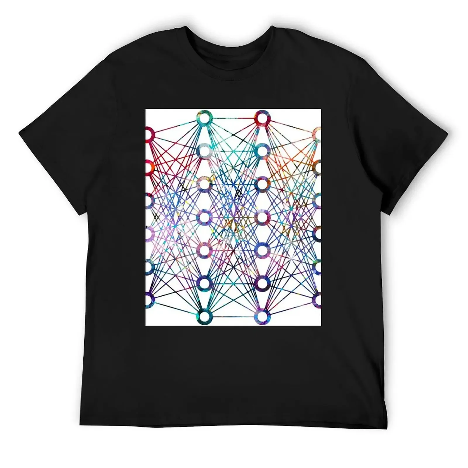 Camiseta Deep Neural Network en blanco para fanáticos de los deportes, blusa, camisetas gráficas de rapero, camisetas para hombre