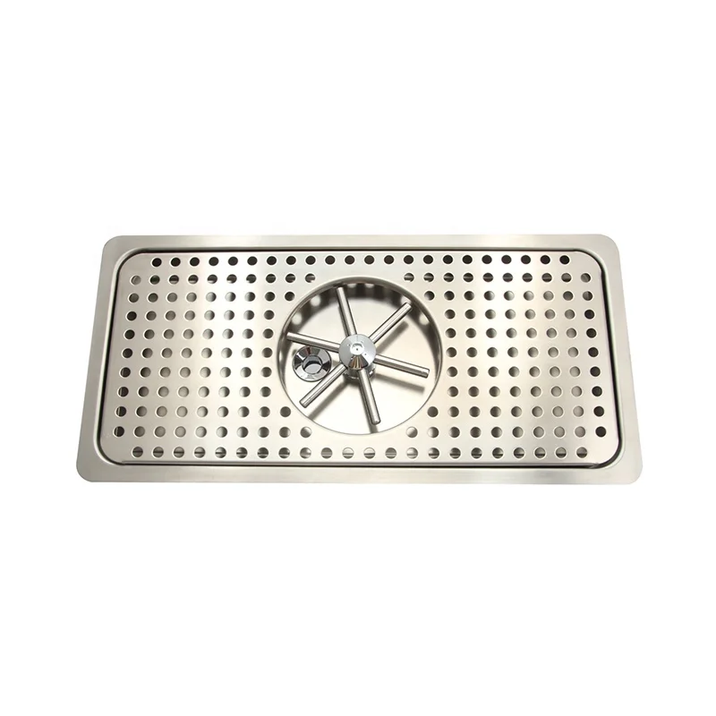 

hot selling 17"x8" stainless steel drip tray with glass washer automatic cup cleaning for cafe pubs bar home hotel restaurant