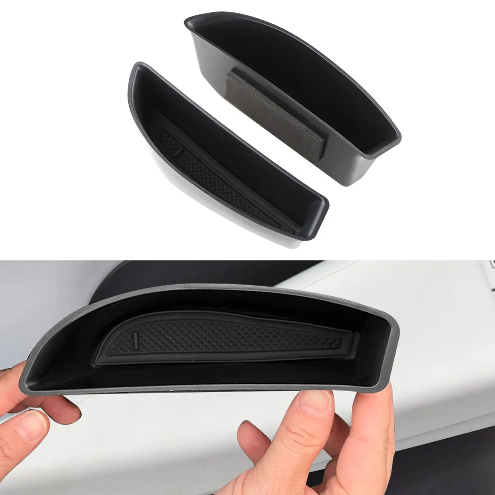 Picture 4: 4Pcs for Volkswagen VW ID.3 Id3 Front Rear Door Handle Storage Box Holder Side Armrest Organizer Container Tray Car Accessories