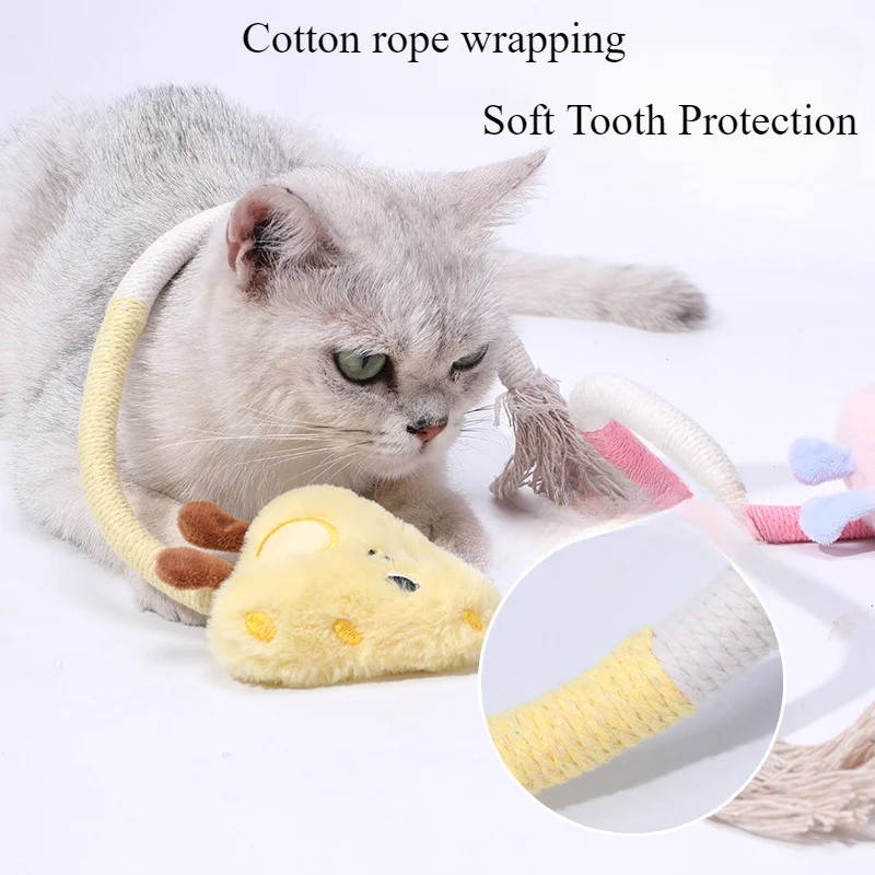 

Pet Cat Toys Self Hi Rope Teeth Grinding Bite Rope Silent Toy Gall Fruit Rope