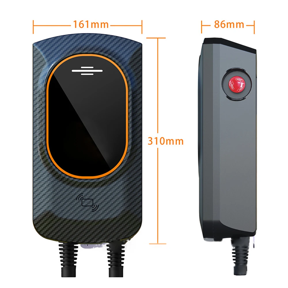 EVSE Wallbox EV Charger J1772 Socket Type1 32A Cable 7.6KW Wallmount Charging Station for Electric Vehicle