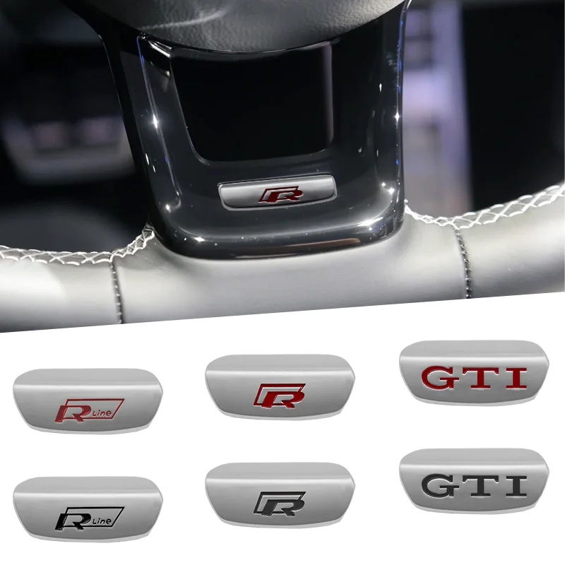 

3D Metal Car Steering Wheel Emblem Sticker Interior Badge Accessories For Volkswagen VW Scirocco Jetta Beetle Golf 4 Passat Polo
