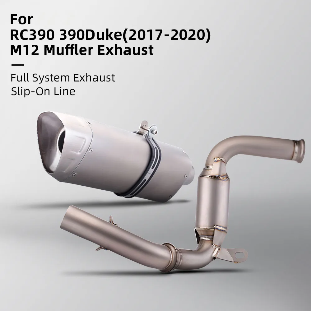 

Motorcycle Exhaust Muffler Middle Link Pipe Connection Escape Slip on For RC390 DUKE 125 250 DUKE 390 2017-2020