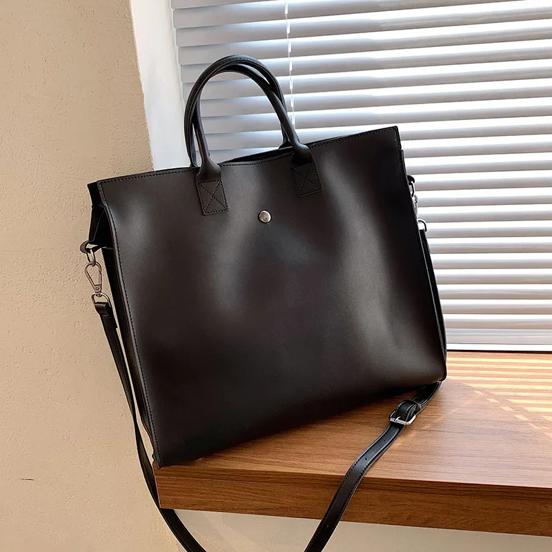 حقيبة نسائية عصرية كبيرة السعة 2023 جديدة بسيطة وأنيقة للكتف الواحد وحمل متقاطع للخريف والشتاء