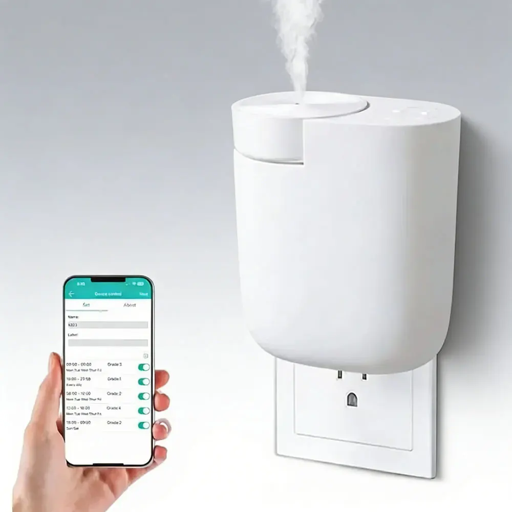 

Умный Bluetooth-диффузор для ароматерапии без воды, настенный, с функцией освежителя воздуха, Bluetooth-небулайзер для эфирных масел