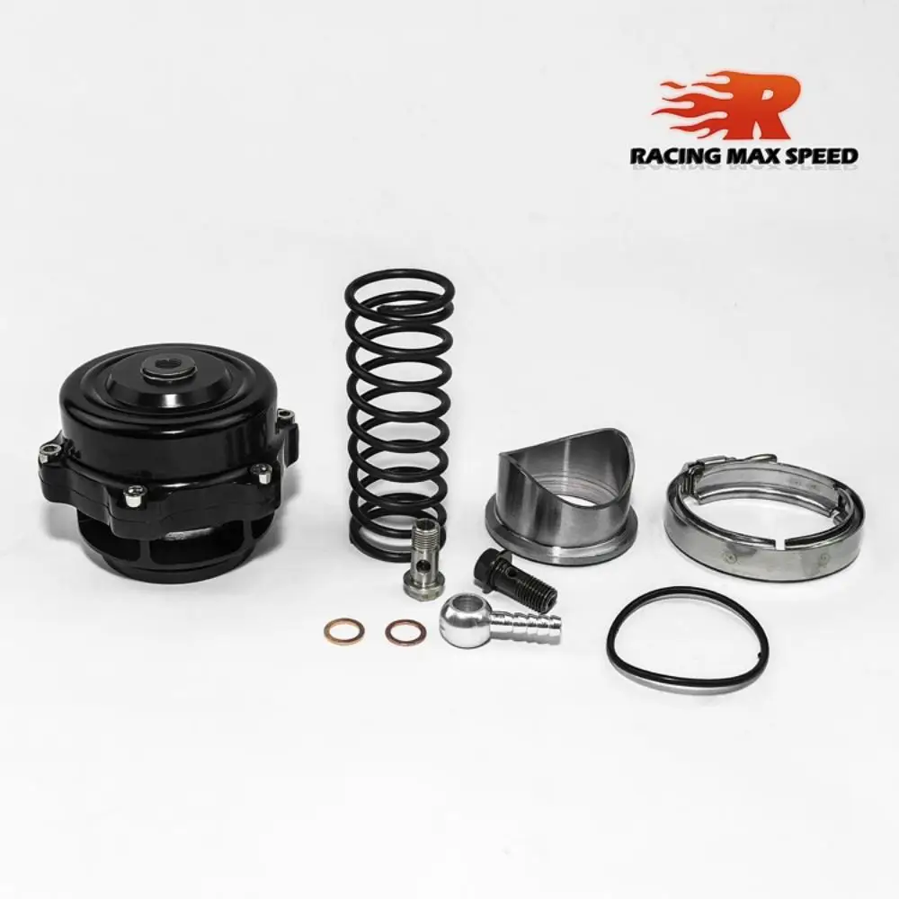 Black Car Pressure Relief Valve Emission Valve Adapter Suitable For All Vehicles Requiring 50MM BOV Fitment Flange Adaptors