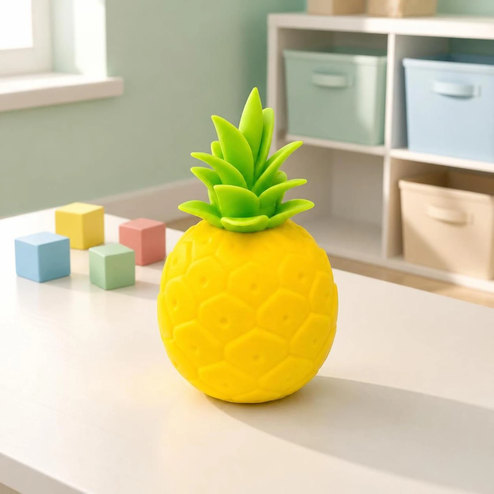 pineapple-squishy-squeezable-pineapple-stress-ball-squishie-soft-squishy-with-leafy-crown-anxiety-relief-for-fidgeters