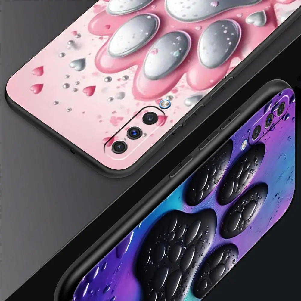 Og Paw Print Aesthetics Phone Case for Samsung Galaxy A56 A36 A26 A16 A34 A24 A42 A22 A20 A12 A40 A30 A10 Soft TPU Cover Shell
