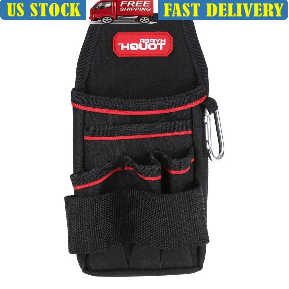الثقيلة أداة الحقيبة المنظم 600D البوليستر ستة جيوب حقيبة المرافق مع حلقة تسلق أحزمة موقع العمل تحسين المنزل